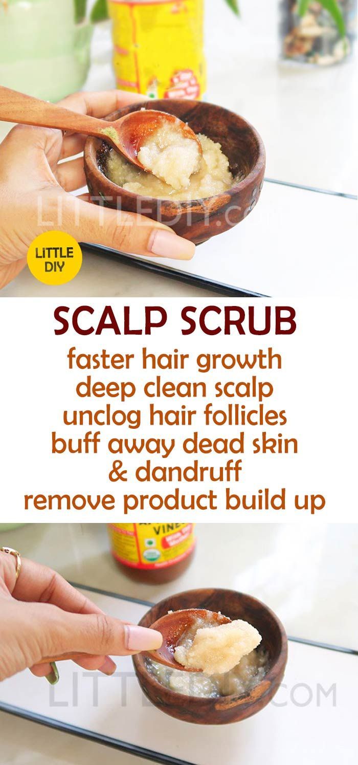 SCALP SCRUB FOR HAIR GROWTH -   14 hair Care homemade ideas