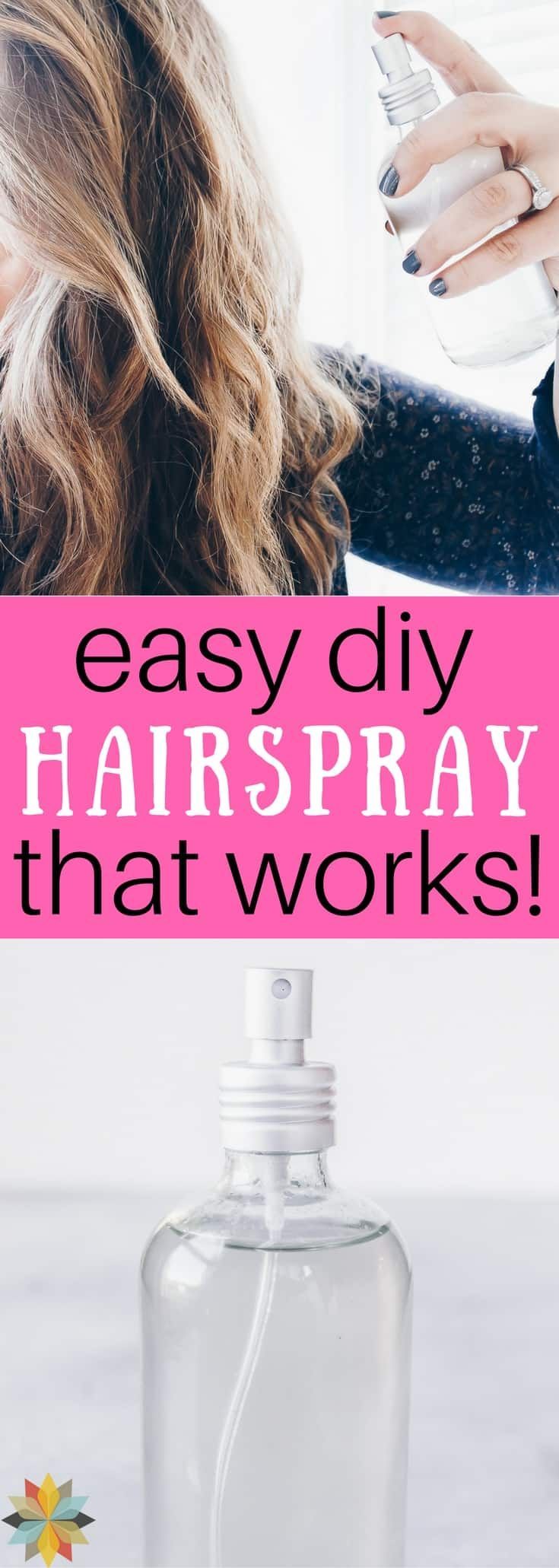 Easy DIY Hairspray that works! -   14 hair Care homemade ideas