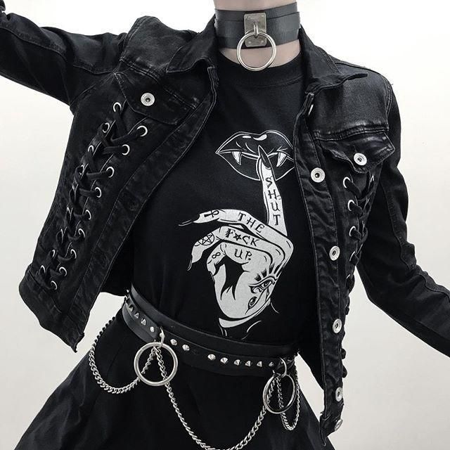Shut The Fuck Up Gothic Style Shirt -   14 holiday Outfits grunge ideas