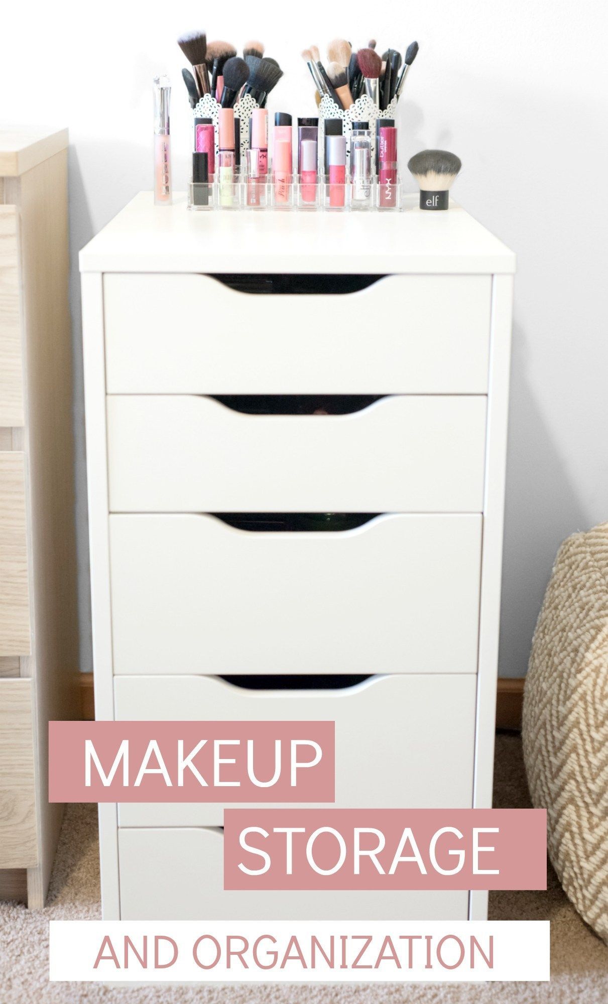 My Makeup Storage + Organization -   14 makeup Storage table ideas