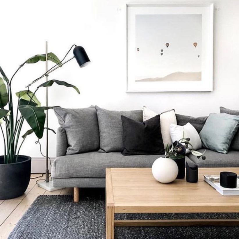37 Scandinavian Style to Upgrade Living Room -   14 planting Room design ideas
