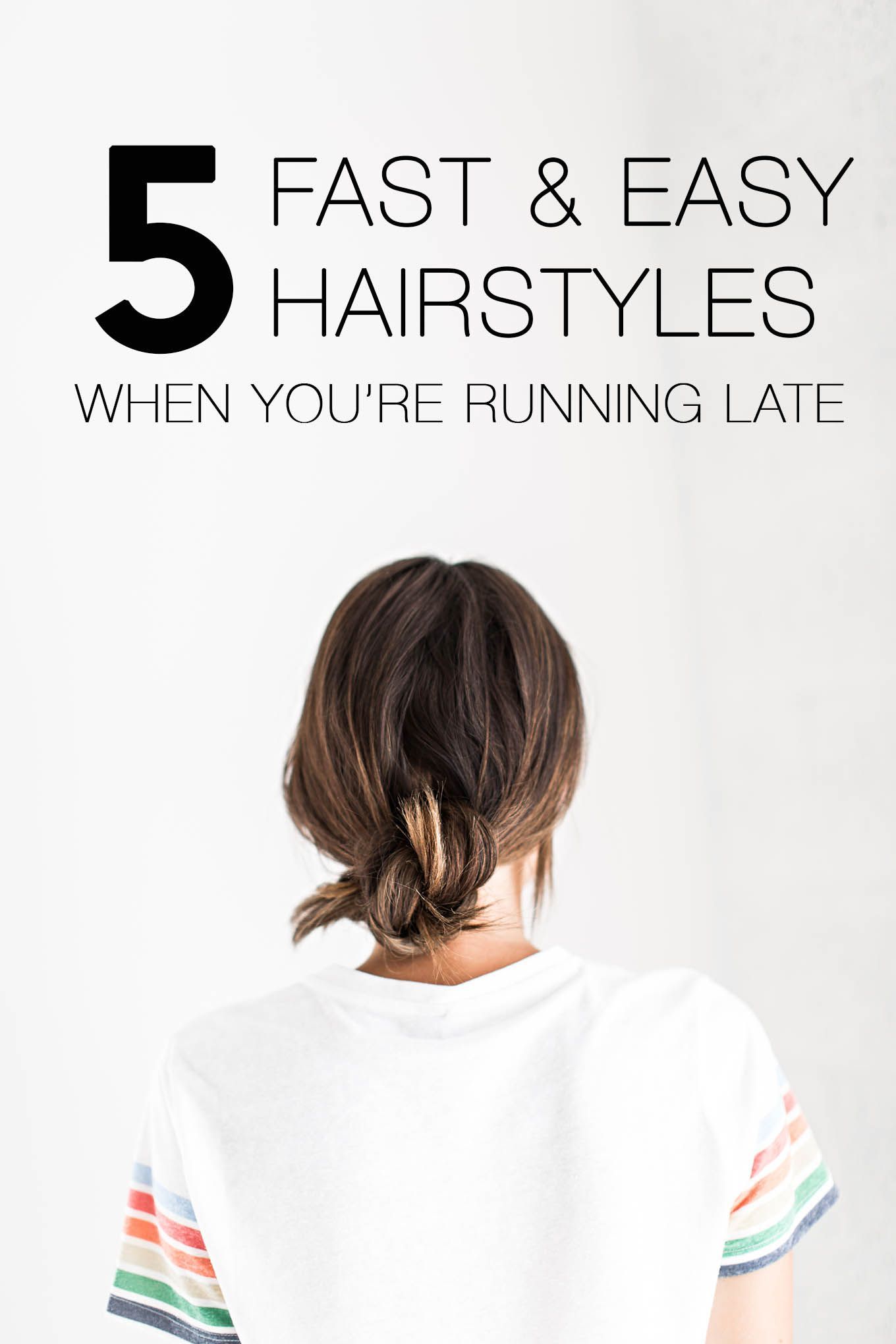 5 Fast & Easy Hairstyle For When You're Running Late -   14 teacher hairstyles Easy ideas