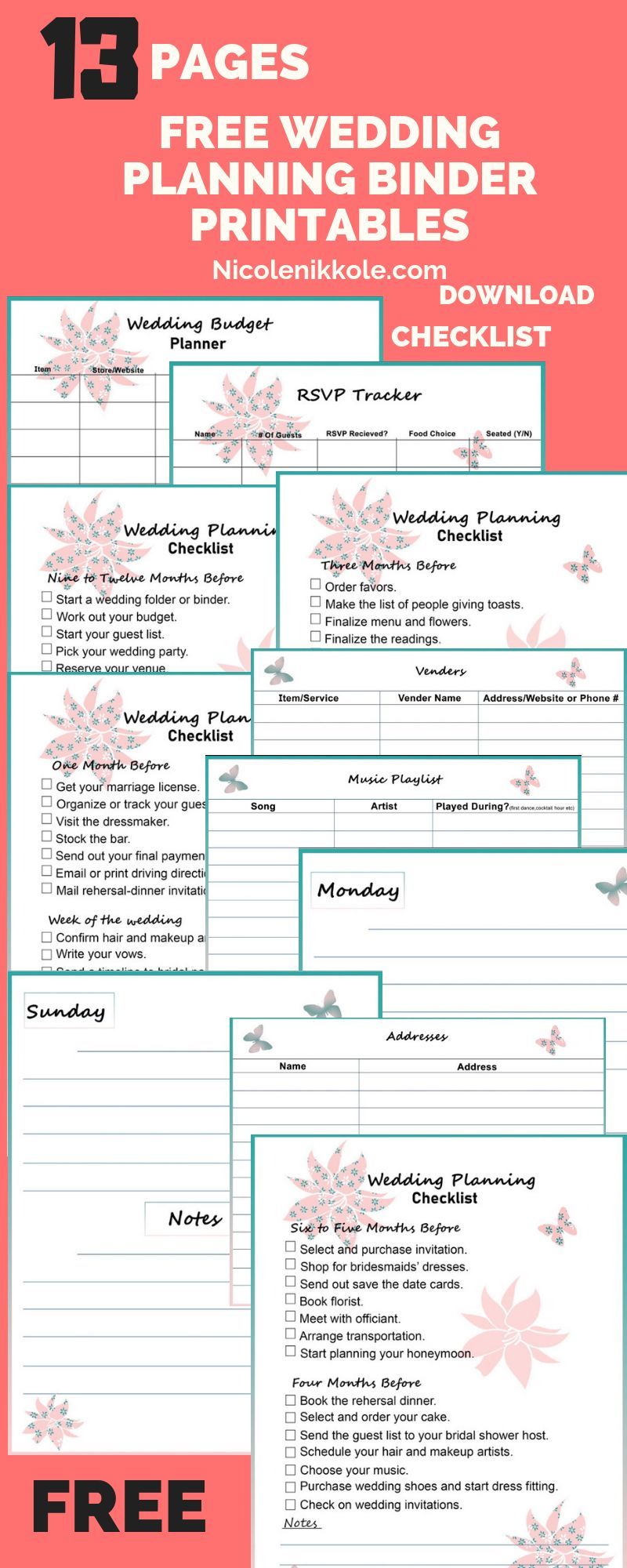 Ultimate wedding planning guide -   14 wedding Planner binder ideas