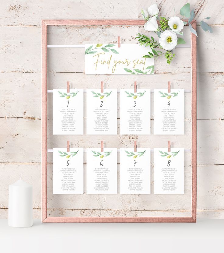 Olive Greenery Seating Chart Template, Wedding Seating Chart Printable, Wedding Table Assignment, instant Download, Pdf Editable, SRP-004 -   14 wedding Table assignments ideas