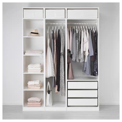 Wardrobe PAX white -   15 dress Room design ideas