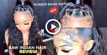 Rubber-Band Criss Cross Half up/down + Ex BabyHair { Rosabeauty Hair -   15 hair Half Up Half Down criss cross ideas