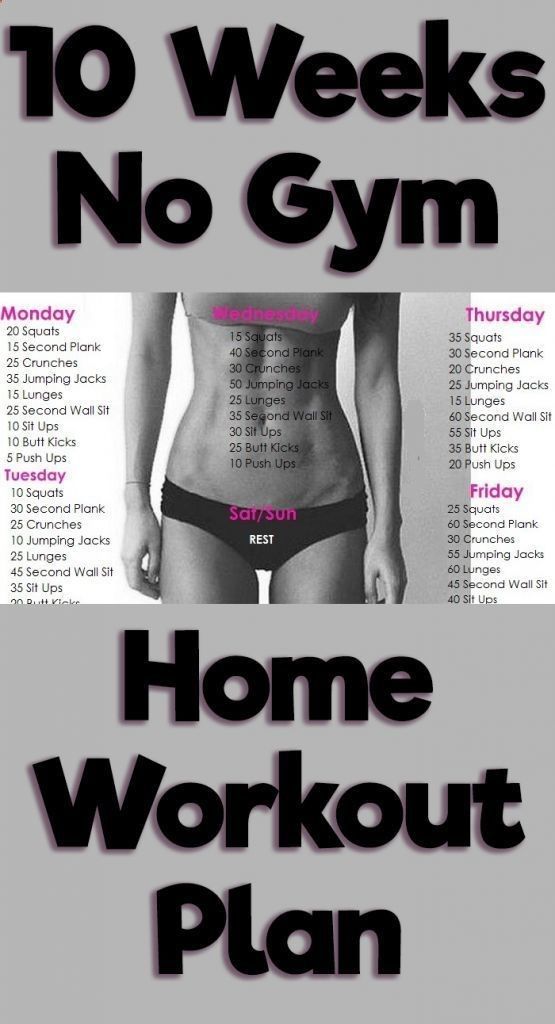 The 10 Week No-Gym Home Workout Plans -   15 health and fitness Training ideas