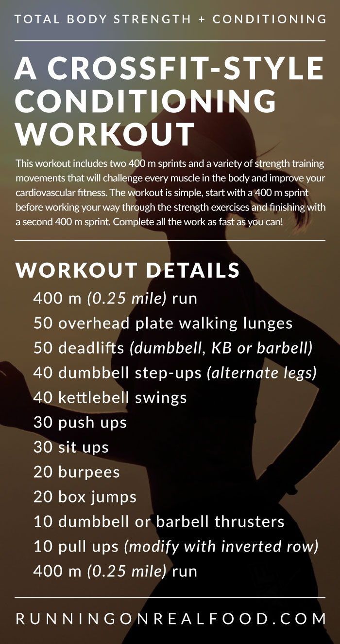 A CrossFit-Style Conditioning WOD for Total Body Strength and Cardio -   15 health and fitness Training ideas