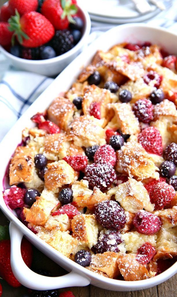 Berry Croissant Bake -   15 healthy recipes Breakfast casserole ideas