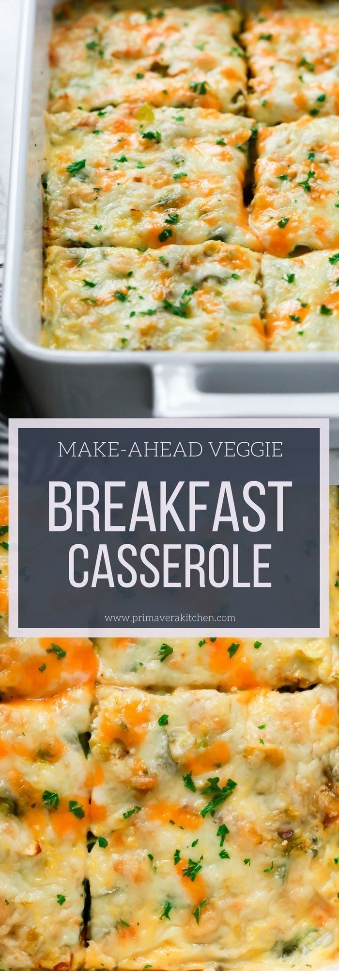Make-Ahead Veggie Breakfast Casserole -   15 healthy recipes Breakfast casserole ideas