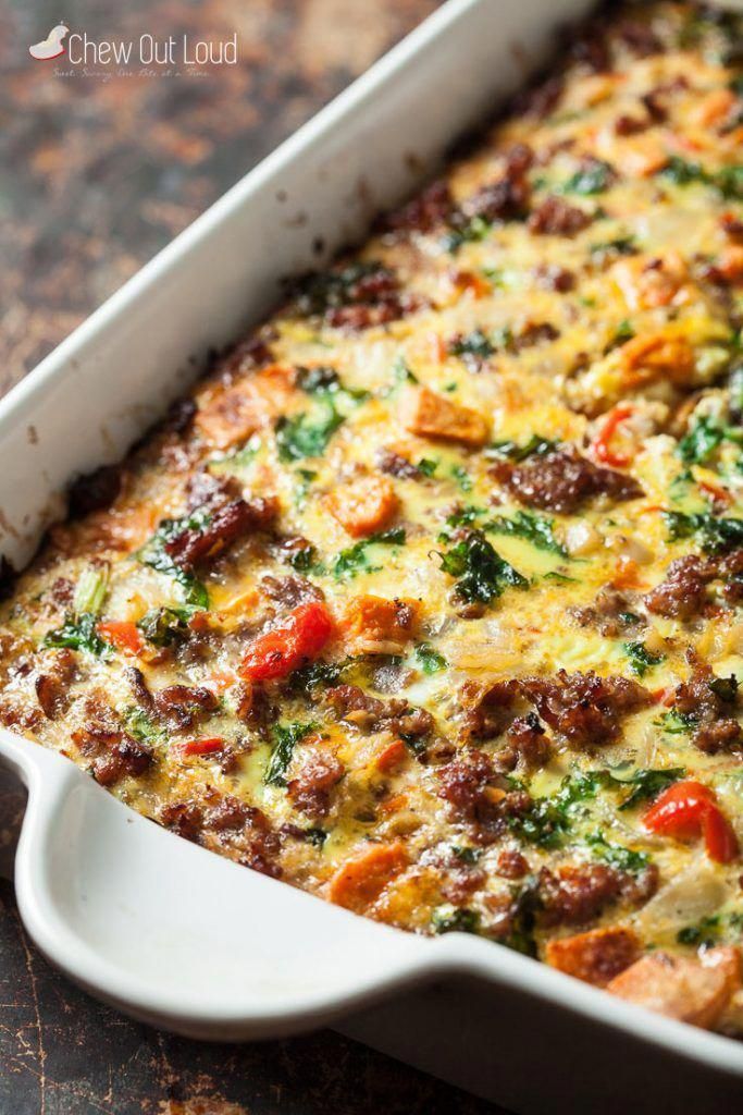 Sweet Potato Sausage Breakfast Casserole -   15 healthy recipes Breakfast casserole ideas