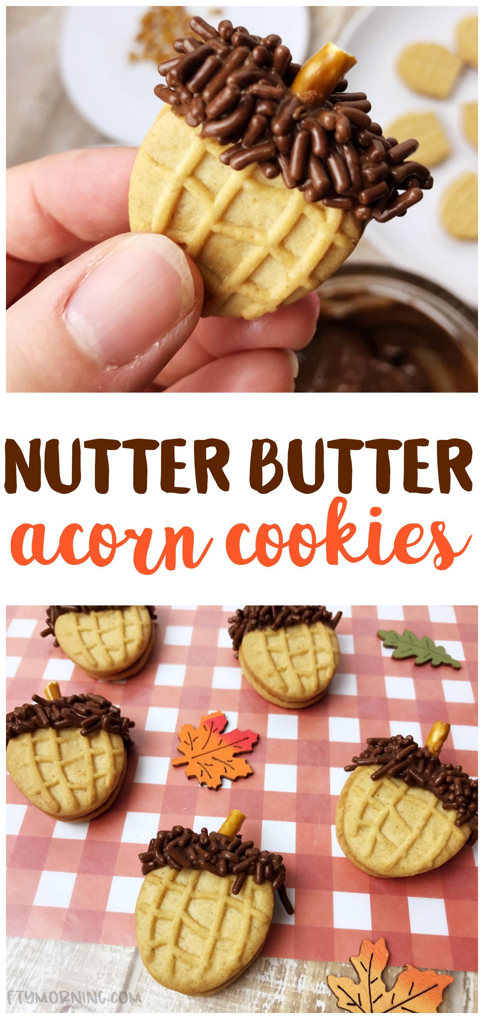 Nutter Butter Acorn Cookies -   15 thanksgiving desserts For Kids ideas