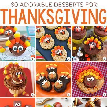 30 adorable Thanksgiving desserts -   15 thanksgiving desserts For Kids ideas
