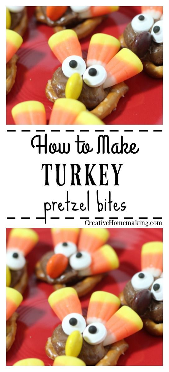 Turkey Pretzel Bites -   15 thanksgiving desserts For Kids ideas