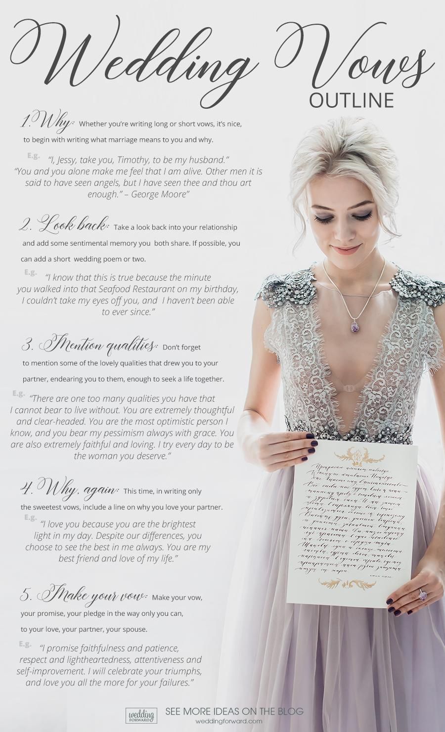 59 Wedding Vows For Her: Examples And Outline -   15 wedding DIY crafts ideas