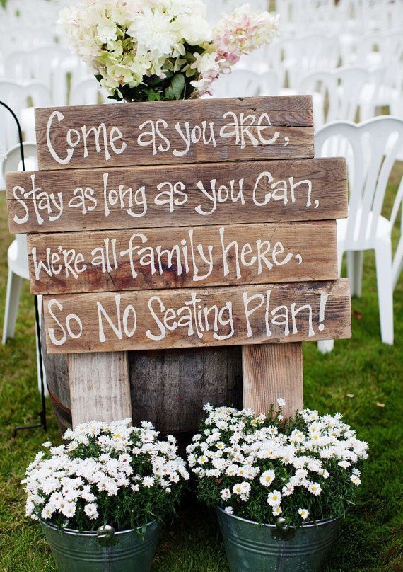 Rustic Wedding Signs - Barn Wedding Decor - Personalized Wedding Signs -   15 wedding Fall beach ideas