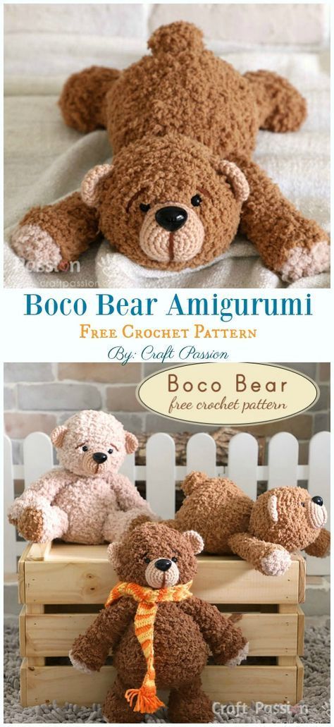 Free Amigurumi Bear Toy Softies Crochet Patterns -   16 diy projects free pattern ideas