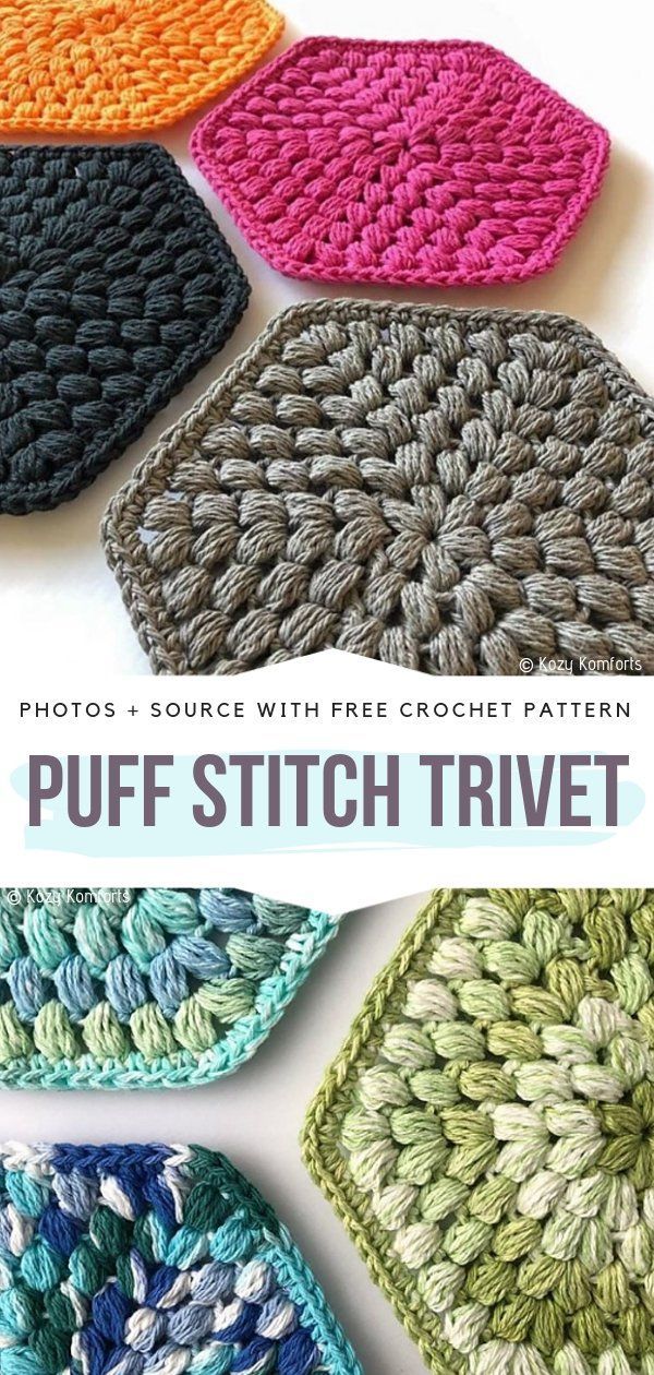 Crochet Puff Stitch Ideas Free Patterns -   16 diy projects free pattern ideas