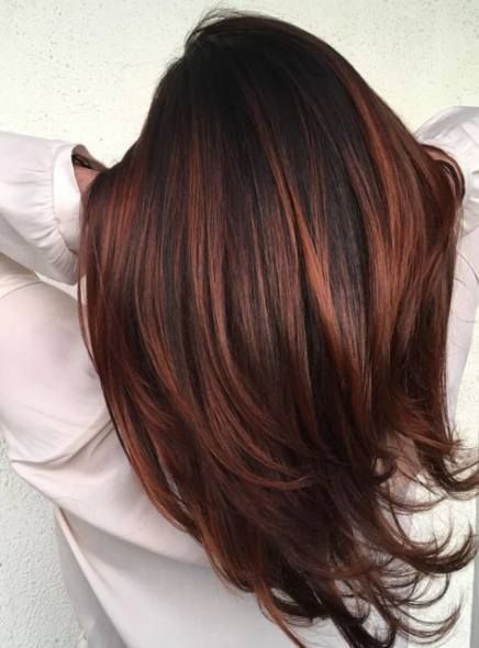 Hair Auburn Color Balayage Dark 23 Ideas -   16 hair Brunette color ideas