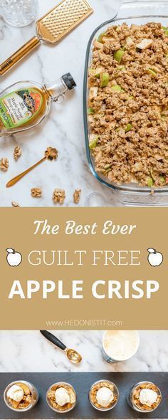 A Recipe For Guilt Free Apple Crisp -   16 healthy recipes Clean sweets ideas