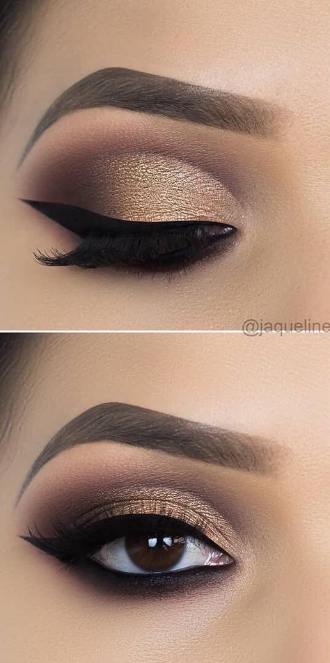 43 AWESOME CHIC and GLAMOUR EYE MAKEUP LOOKS Ideas and Images for 2019 - Page 43 of 43 -   16 makeup for brown eyes ideas