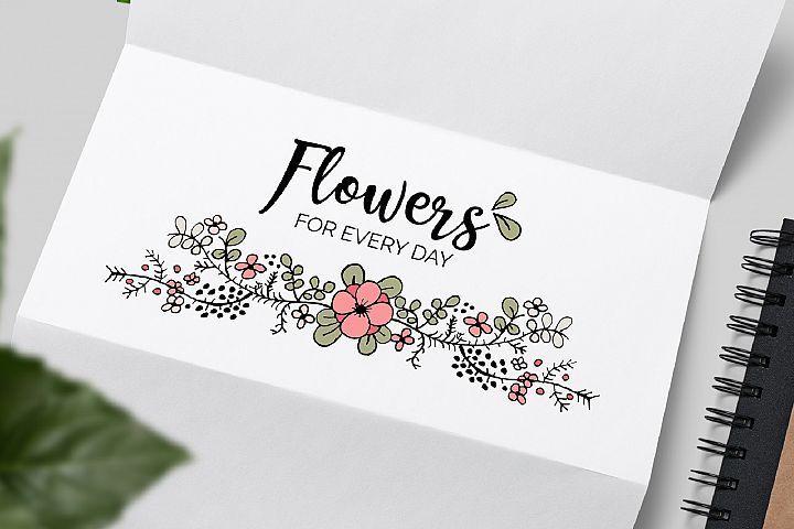 Hand draw Flower ornament -   16 plants Flowers drawing ideas