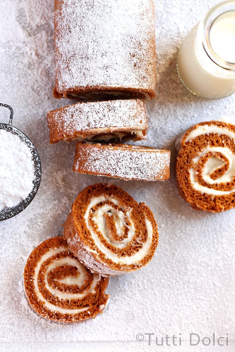 Pumpkin Roll -   16 roll cake Photography ideas