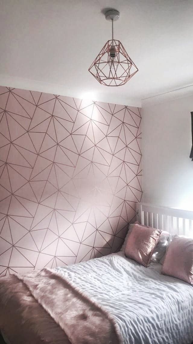 Zara Shimmer Metallic Wallpaper Soft Pink Rose Gold -   16 room decor Wall paper ideas