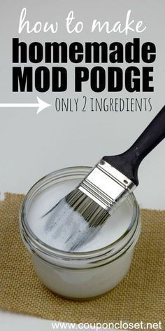 Homemade Mod Podge - How to make mod podge -   17 diy projects To Try homemade ideas