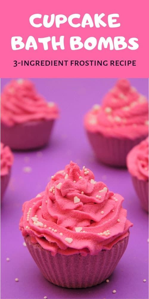 Foaming Cupcake Bath Bomb Frosting Recipe – Only 3 Ingredients -   17 diy projects To Try homemade ideas