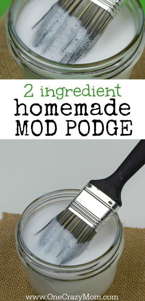 Homemade Mod Podge - How to make mod podge -   17 diy projects To Try homemade ideas
