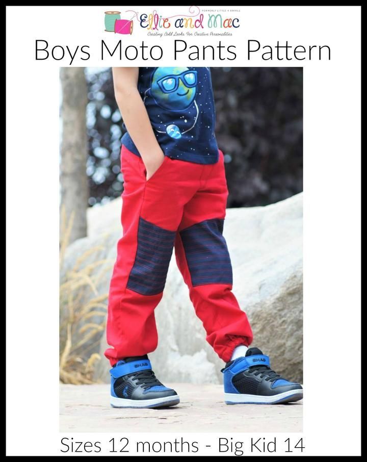 Moto Pants Pattern -   17 fabric crafts For Boys kids ideas