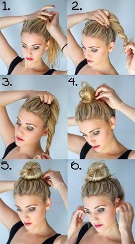 Wie man Top Knot Bun macht -   17 hairstyles Bandana top knot ideas