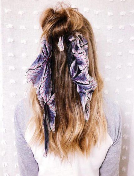 Hairstyles Half Up Half Down Top Knot 20+ Ideas -   17 hairstyles Bandana top knot ideas