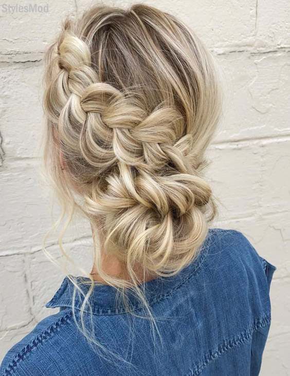 Delightful Braided Hairstyles for This Weekend In 2018 -   17 hairstyles Recogido 2018 ideas