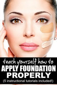 5 tutorials to teach you how to apply foundation like a pro -   17 makeup Face foundation ideas