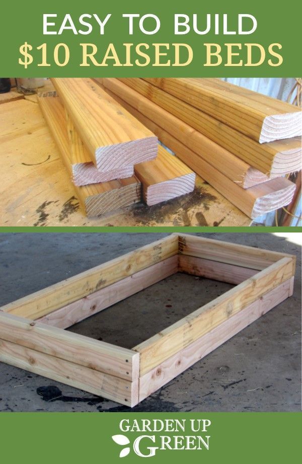 Build a Raised Bed for $10 -   17 planting Outdoor easy ideas