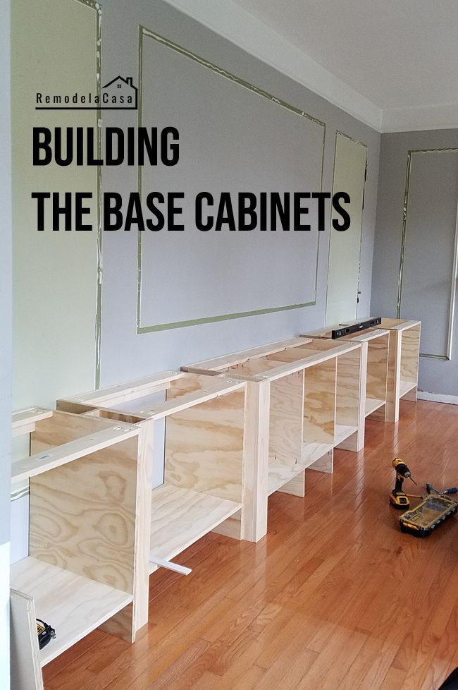 Family Room Built-in - The Base Cabinets -   17 room decor Shelves how to build ideas