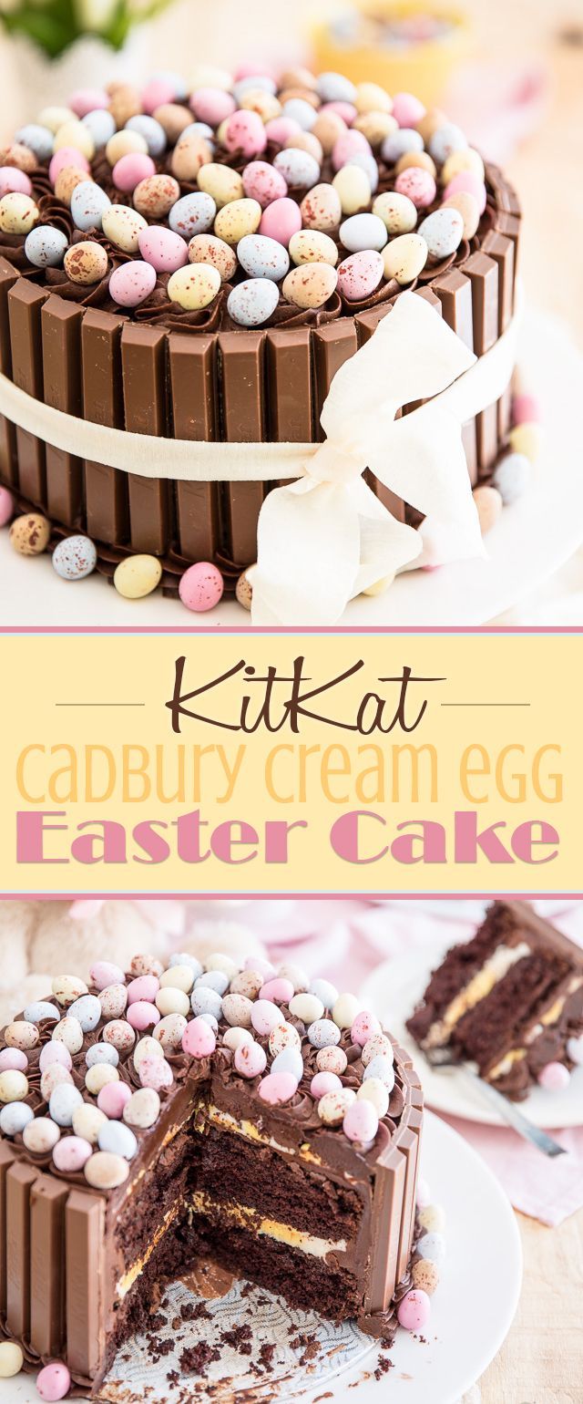 KitKat Cadbury Cream Egg Easter Cake -   18 cake For Kids eggs ideas