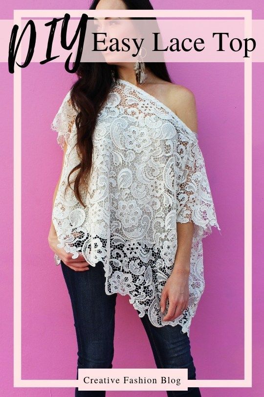 DIY This Easy Boho Off Shoulder Top -   18 DIY Clothes Remake lace ideas