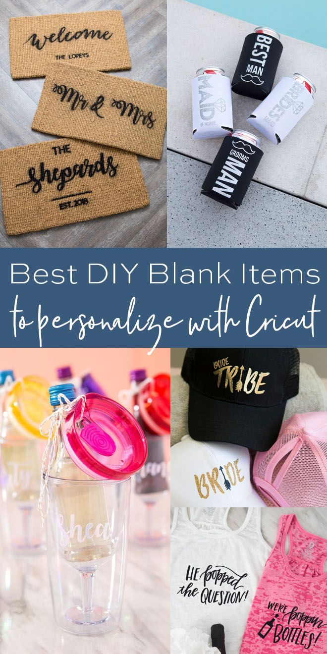 Best DIY Blank Items to Personalize with Cricut -   18 diy projects For Gifts creative ideas