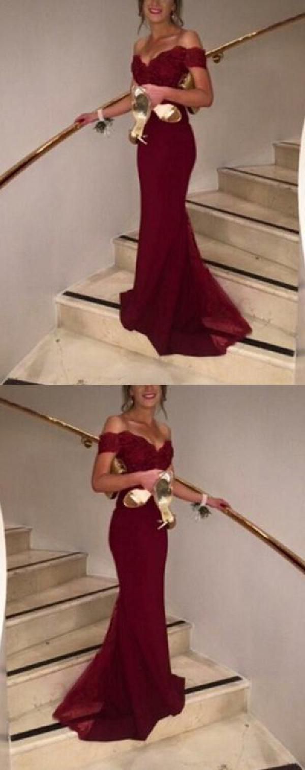 Delightful Mermaid Prom Dresses Real Made Off The Shoulder Prom Dress, Charming Formal Dresses,Mermaid Evening Dresses -   18 dress Cute formal ideas