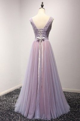 Elegant Lilac Long Formal Dress For Homecoming With Sweetheart Beading - $169 #AKE18066 - SheProm.com -   18 dress Cute formal ideas