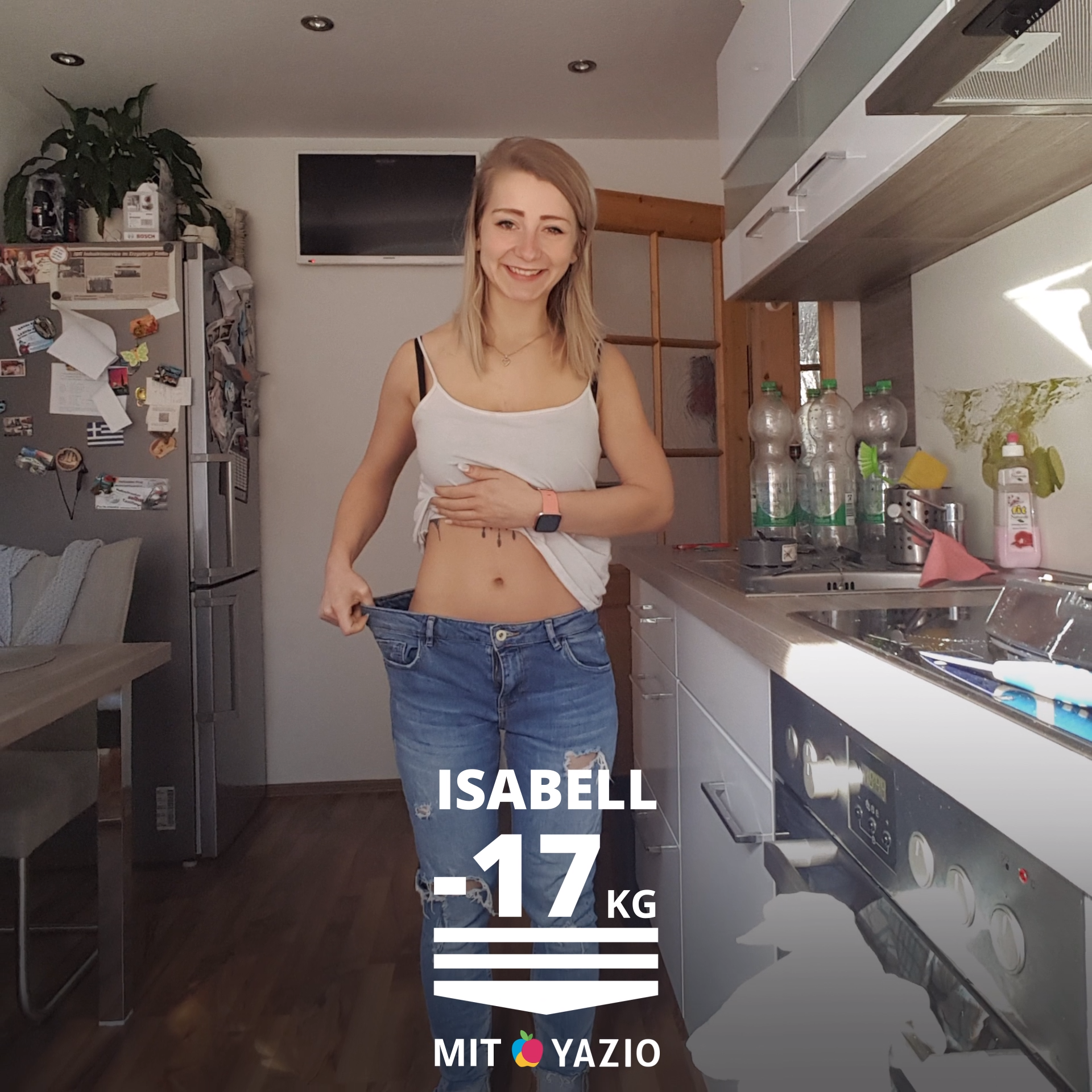 Isabell hat mit YAZIO 17 KG abgenommen рџљЂрџ’Ї -   18 fitness Videos frauen ideas