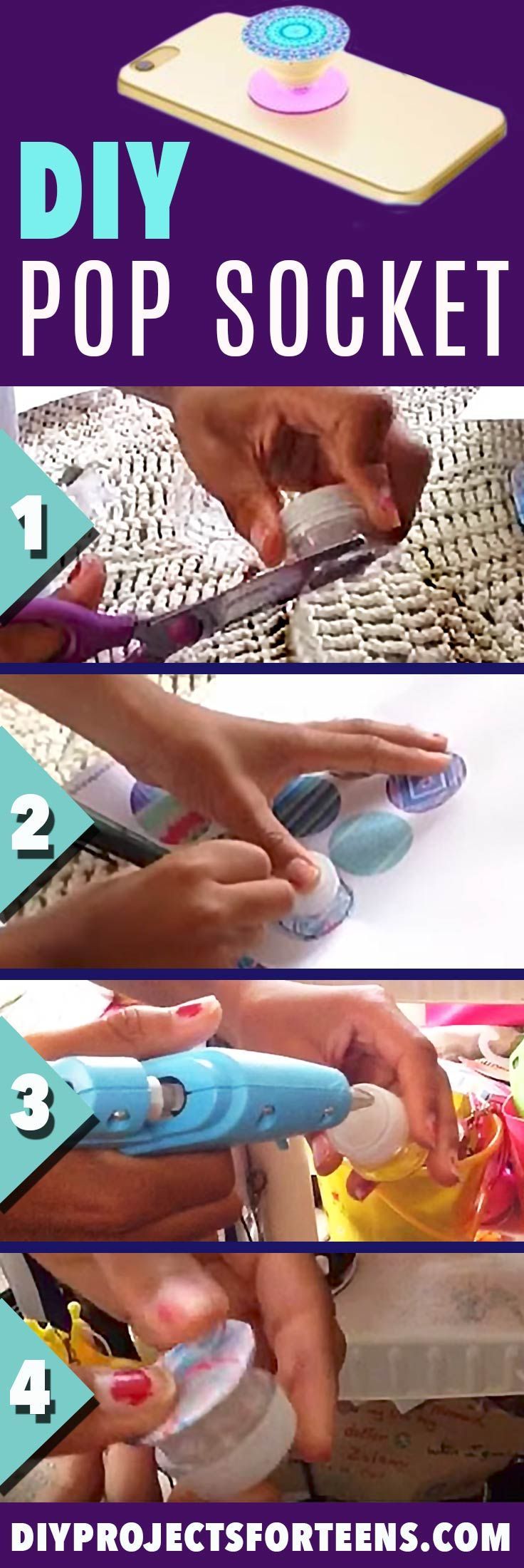 She Uses A Plastic Bottle Top And Glue To Make The Coolest Phone Hack Ever! -   19 diy projects Cute fun ideas