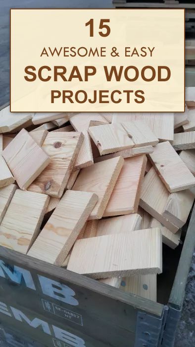 15 AWESOME & EASY Scrap Wood Projects -   19 diy projects Cute fun ideas