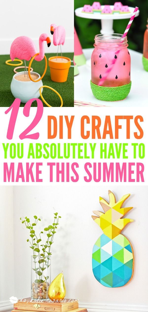 12 Easy Summer DIY Crafts That You Will Adore -   19 diy projects Cute fun ideas