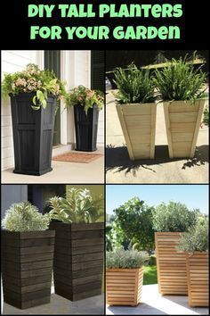 DIY Tall Planters for $20 -   19 diy projects Outdoor planter boxes ideas