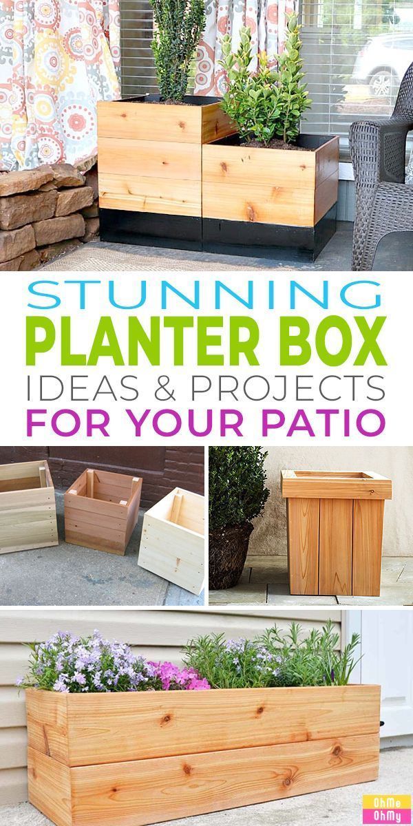 19 diy projects Outdoor planter boxes ideas