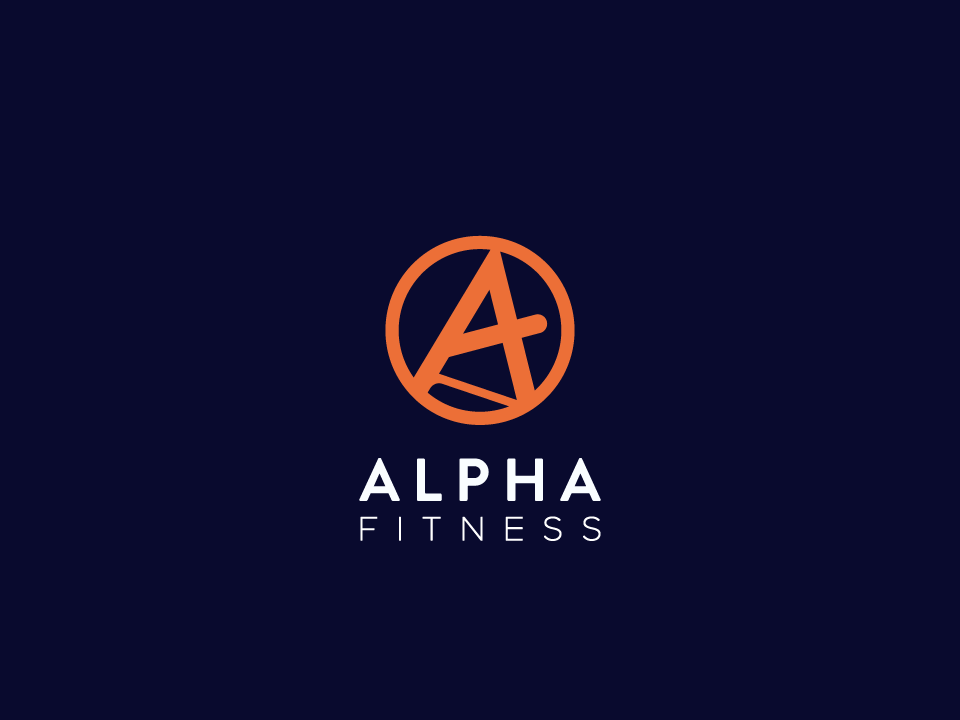 Alpha Fitness Logo Design concept -   19 fitness Logo wordpress theme ideas